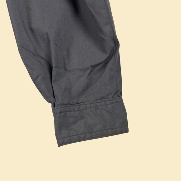 1970s size M bomber windbreaker jacket by West Coast Ways, vintage grey jacket - Picture 6 of 10